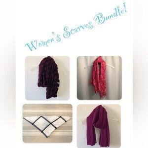 Bundle of 4 Women’s Scarves